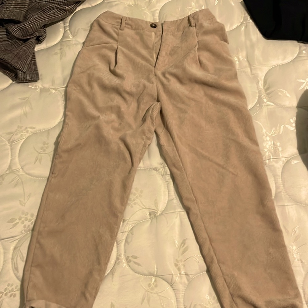 Tan Jumpsuit Pants
